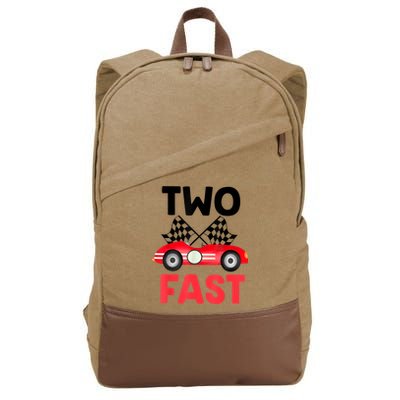 Two Fast Birthday Shirt 2 Fast 2 Curious Decorations 2nd Cotton Canvas Backpack