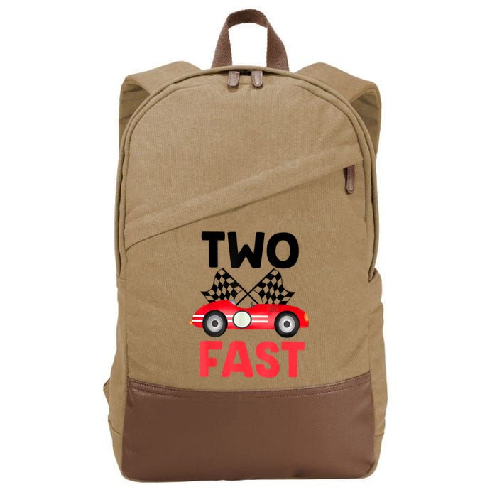 Two Fast Birthday Shirt 2 Fast 2 Curious Decorations 2nd Cotton Canvas Backpack
