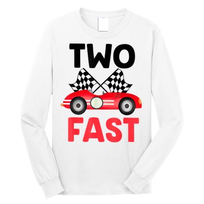 Two Fast Birthday Shirt 2 Fast 2 Curious Decorations 2nd Long Sleeve Shirt