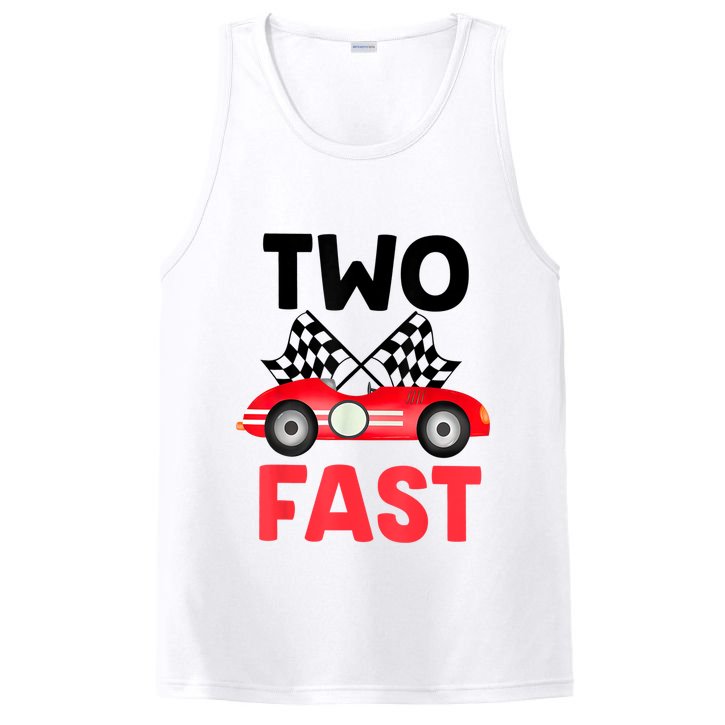 Two Fast Birthday Shirt 2 Fast 2 Curious Decorations 2nd PosiCharge Competitor Tank