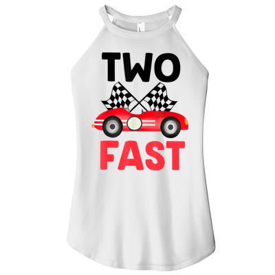 Two Fast Birthday Shirt 2 Fast 2 Curious Decorations 2nd Women's Perfect Tri Rocker Tank
