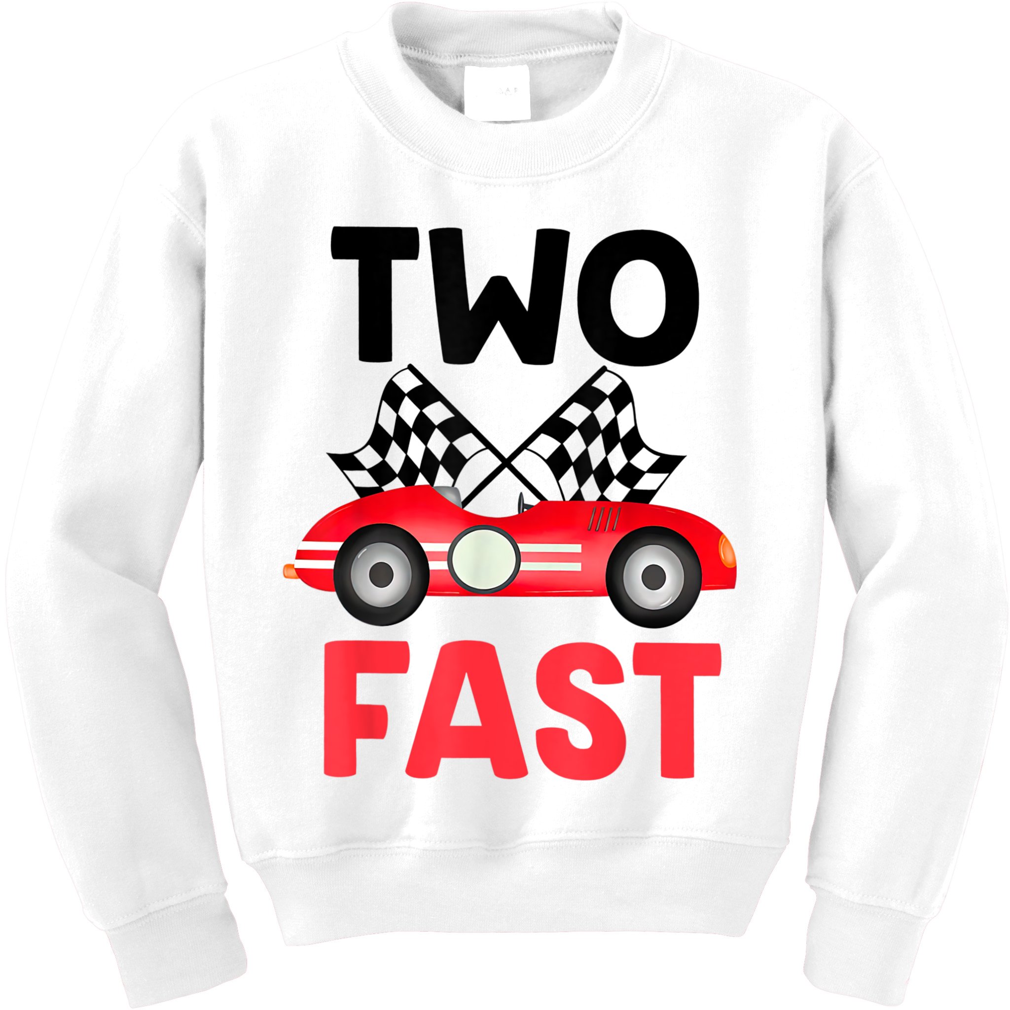 Two Fast Birthday Shirt 2 Fast 2 Curious Decorations 2nd Kids Sweatshirt