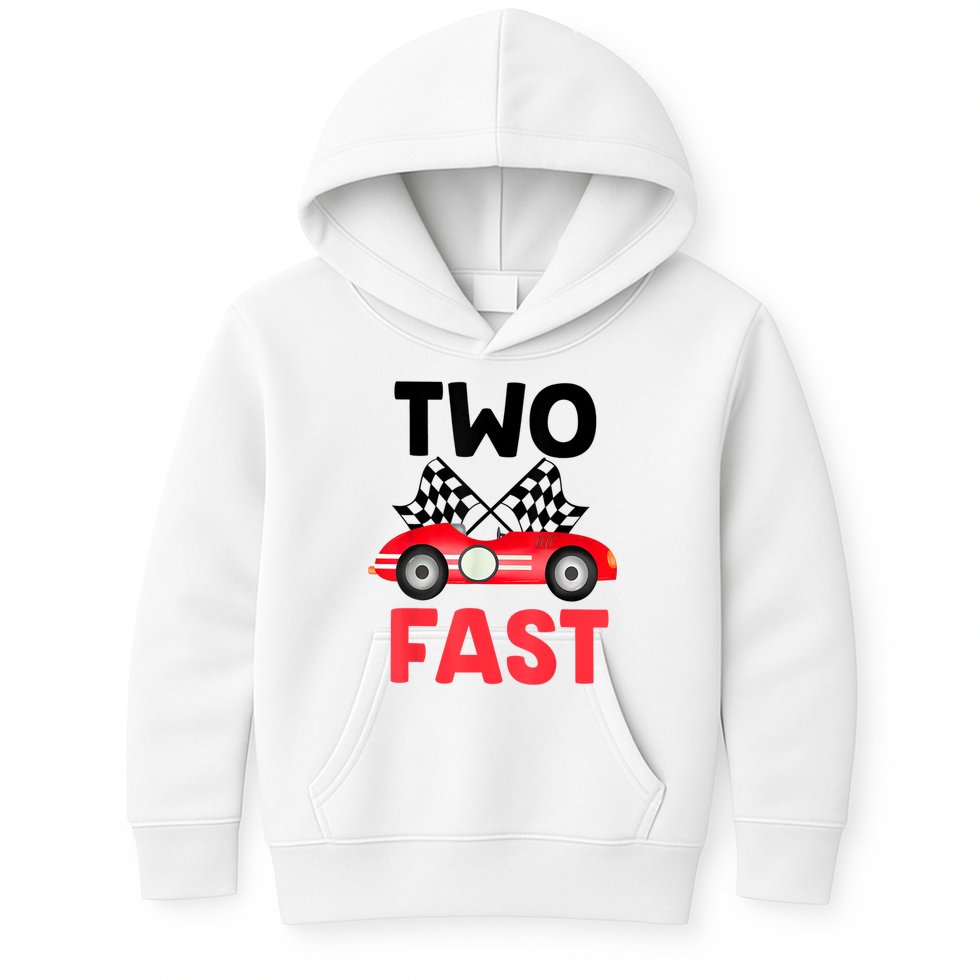 Two Fast Birthday Shirt 2 Fast 2 Curious Decorations 2nd Kids Hoodie
