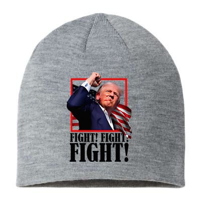 Trump Fist Bump 2024 President Red Sustainable Beanie