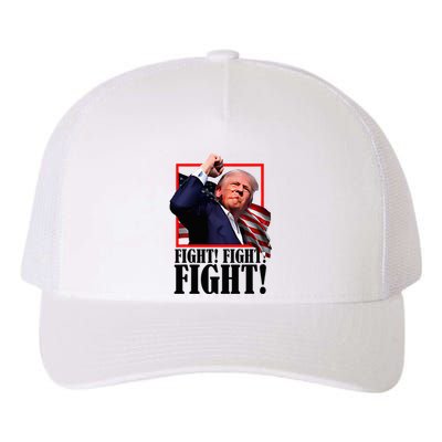 Trump Fist Bump 2024 President Red Yupoong Adult 5-Panel Trucker Hat