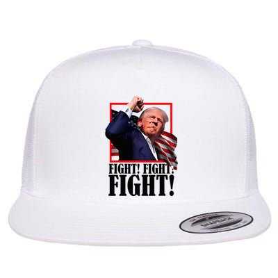 Trump Fist Bump 2024 President Red Flat Bill Trucker Hat