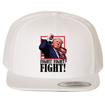 Trump Fist Bump 2024 President Red Wool Snapback Cap