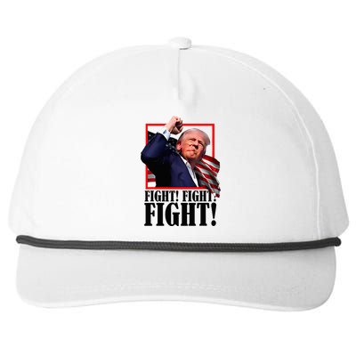 Trump Fist Bump 2024 President Red Snapback Five-Panel Rope Hat