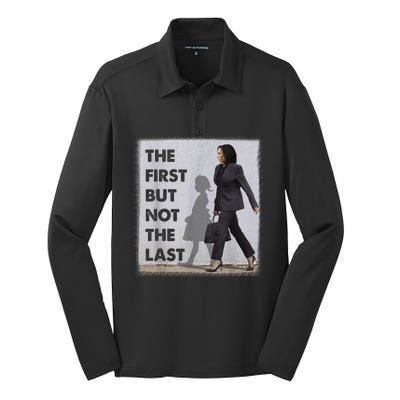 The First But Not The Last Kamala Harris Ruby Bridges Madam Silk Touch Performance Long Sleeve Polo