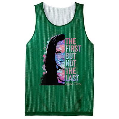 The First But Not The Last Madam President Harris Mesh Reversible Basketball Jersey Tank