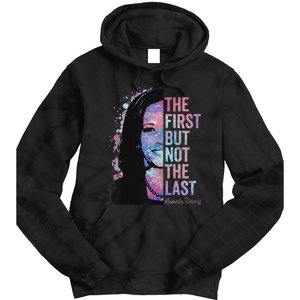 The First But Not The Last Madam President Harris Tie Dye Hoodie