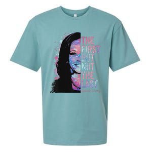 The First But Not The Last Madam President Harris Sueded Cloud Jersey T-Shirt