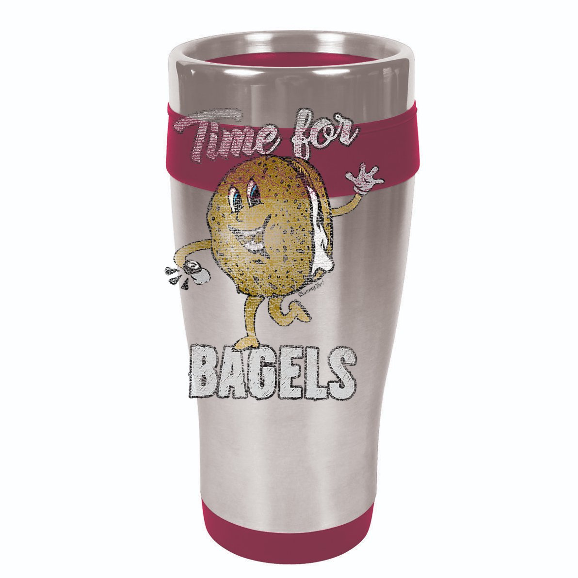 Time For Bagels Breakfast Food Cooling Performance Crew T-Shirt