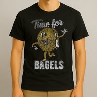 Time For Bagels Breakfast Food T-Shirt