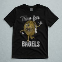 Time For Bagels Breakfast Food T-Shirt