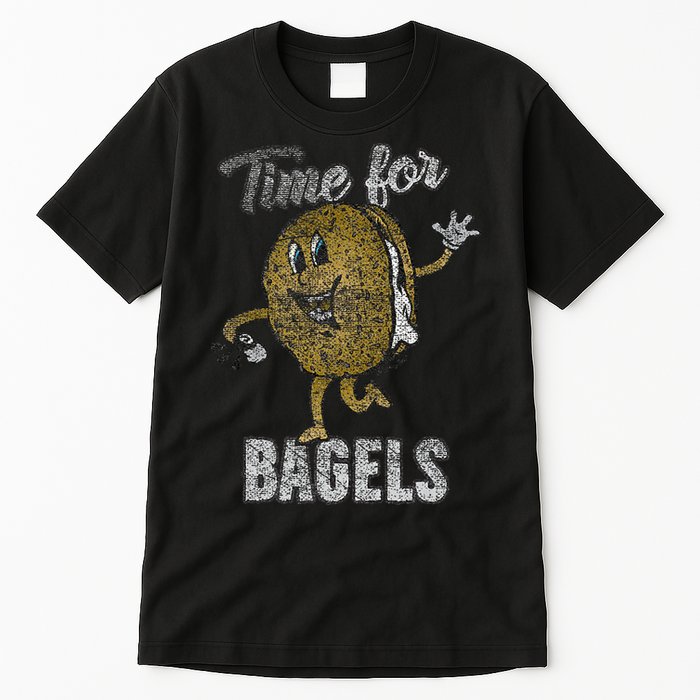 Time For Bagels Breakfast Food Tall T-Shirt
