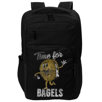 Time For Bagels Breakfast Food Impact Tech Backpack