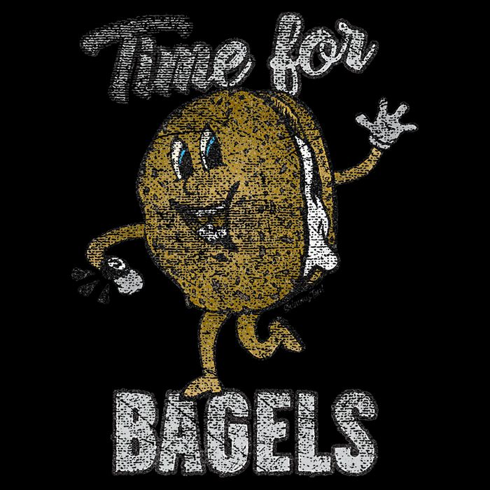 Time For Bagels Breakfast Food Drawstring Bag