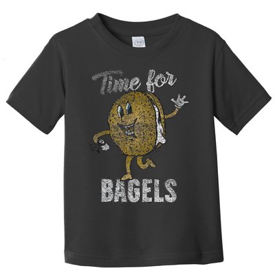 Time For Bagels Breakfast Food Toddler T-Shirt