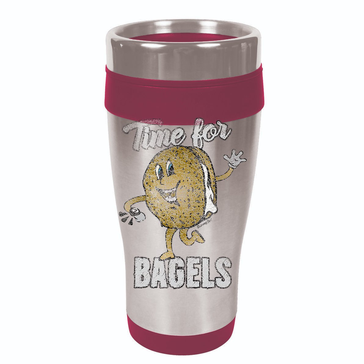 Time For Bagels Breakfast Food Women's Crop Top Tee