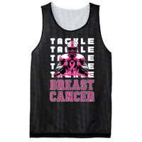 Tackle Football Breast Cancer Awareness Ribbon Mesh Reversible Basketball Jersey Tank