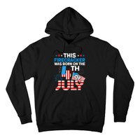 This Firecracker Born on 4th Of July Patriotic Birthday Hoodie