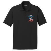 This Firecracker Born on 4th Of July Patriotic Birthday PosiCharge RacerMesh Polo