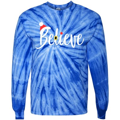 This Family Believes In The Magic Of Christmas Gift Tie-Dye Long Sleeve Shirt