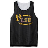 Tiger Football Bow Patterned Letter Logo Mesh Reversible Basketball Jersey Tank