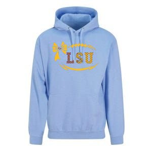 Tiger Football Bow Patterned Letter Logo Unisex Surf Hoodie