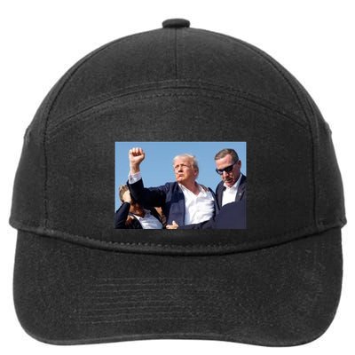 Trump Fist Bump Front And Back CanT Be Killed! Design 7-Panel Snapback Hat