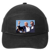 Trump Fist Bump Front And Back CanT Be Killed! Design 7-Panel Snapback Hat