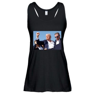 Trump Fist Bump Front And Back CanT Be Killed! Design Ladies Essential Flowy Tank