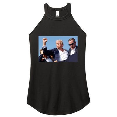 Trump Fist Bump Front And Back CanT Be Killed! Design Women's Perfect Tri Rocker Tank