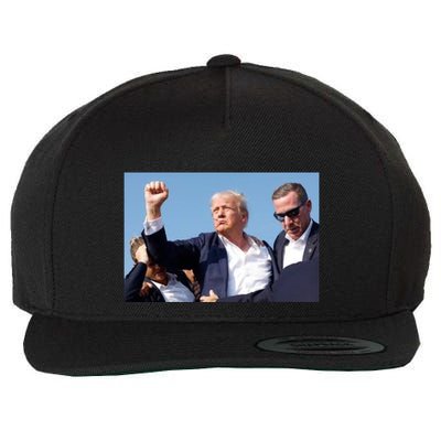 Trump Fist Bump Front And Back CanT Be Killed! Design Wool Snapback Cap