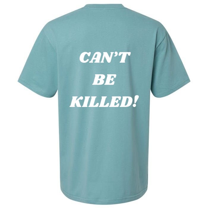 Trump Fist Bump Front And Back CanT Be Killed! Design Sueded Cloud Jersey T-Shirt