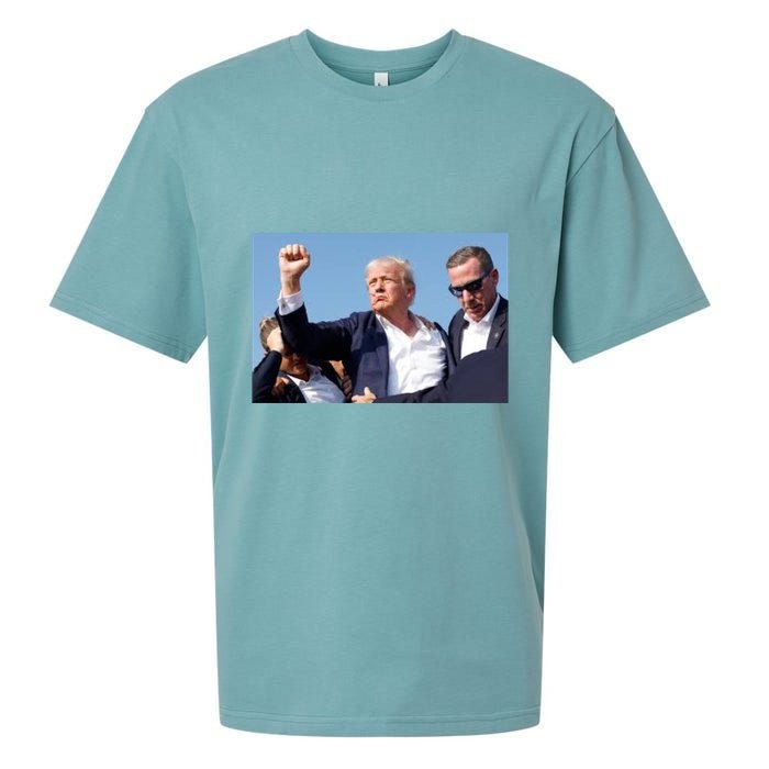 Trump Fist Bump Front And Back CanT Be Killed! Design Sueded Cloud Jersey T-Shirt