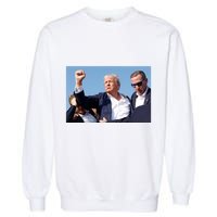 Trump Fist Bump Front And Back CanT Be Killed! Design Garment-Dyed Sweatshirt