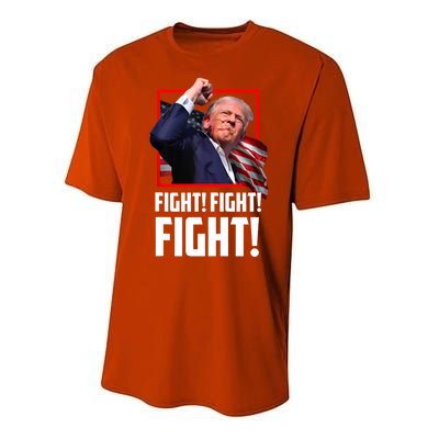 Trump Face Blood Fight Fight Fight Shot Assassination Attempt 2024 Performance Sprint T-Shirt