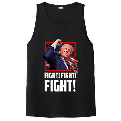 Trump Face Blood Fight Fight Fight Shot Assassination Attempt 2024 PosiCharge Competitor Tank