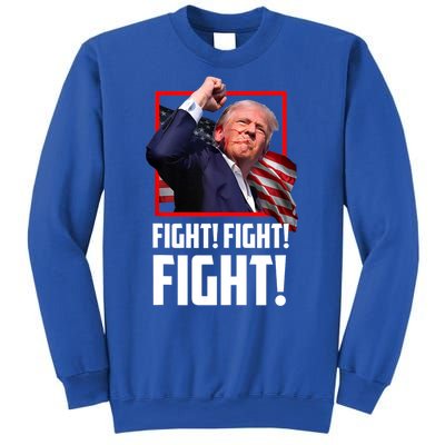 Trump Face Blood Fight Fight Fight Shot Assassination Attempt 2024 Sweatshirt