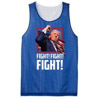 Trump Face Blood Fight Fight Fight Shot Assassination Attempt 2024 Mesh Reversible Basketball Jersey Tank