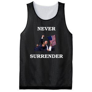 Trump Fist Bump In Air Never Surrender 2024 Mesh Reversible Basketball Jersey Tank