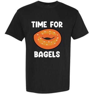 Time For Bagels Funny Bagel Lover Baking Gift Garment-Dyed Heavyweight T-Shirt