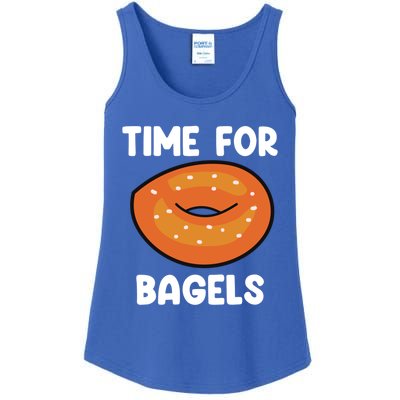 Time For Bagels Funny Bagel Lover Baking Gift Ladies Essential Tank