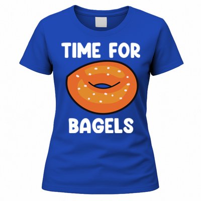 Time For Bagels Funny Bagel Lover Baking Gift Women's T-Shirt