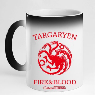 Targaryen Fire & Blood 11oz Black Color Changing Mug