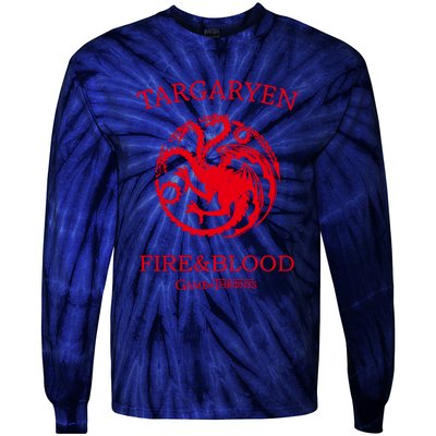 Targaryen Fire & Blood Tie-Dye Long Sleeve Shirt