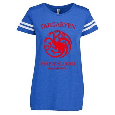 Targaryen Fire & Blood Enza Ladies Jersey Football T-Shirt