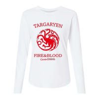 Targaryen Fire & Blood Womens Cotton Relaxed Long Sleeve T-Shirt